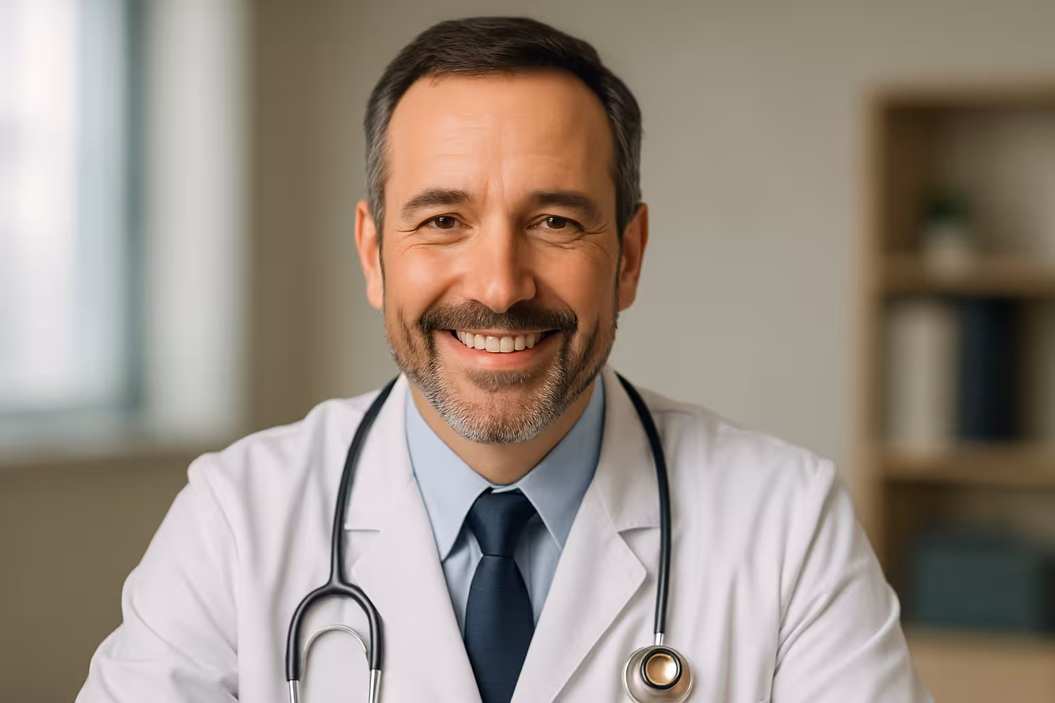 Doctor on a telehealth call